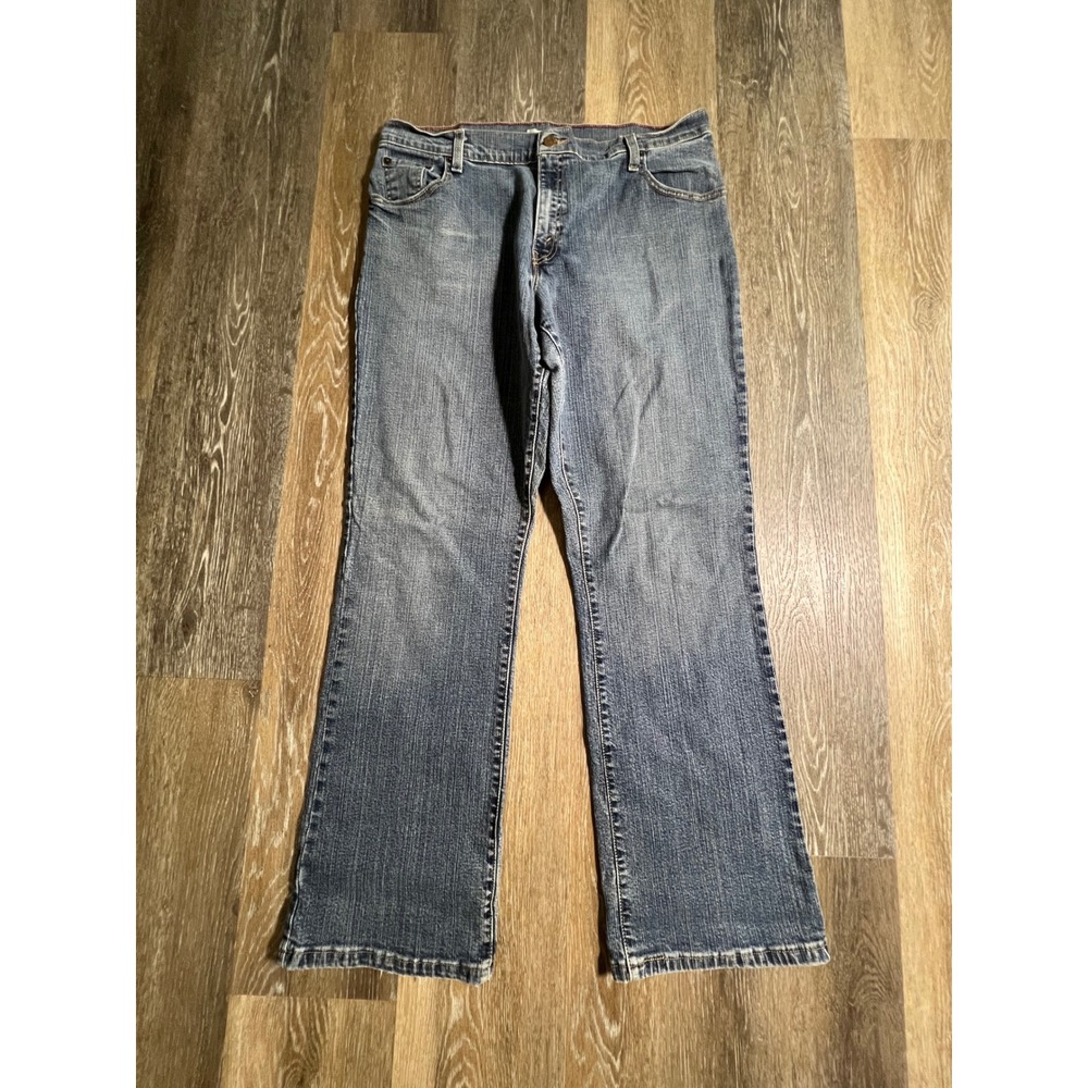 Levi's Bootcut Jeans Womens 16M Blue Good Stretch Denim Mid Rise Flare 515